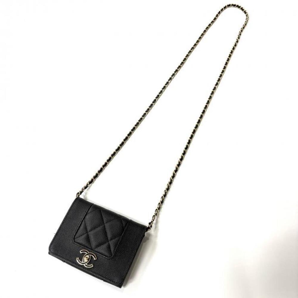 CHANEL Black Caviar Leather Wallet - Picture 2 of 10